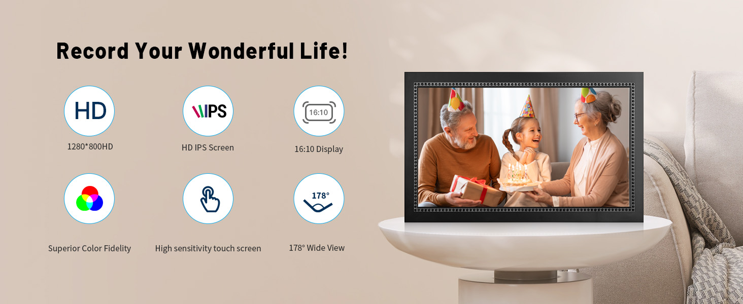 digital photo frame frameo digital frame wifi