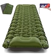 AKSOUL Sleeping Pad Camping Mat: Self Inflating Ultralight & Compact Air Mattress, Connectable Li...