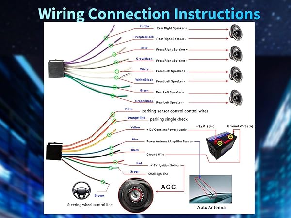 6.9 inch Single Din Car Stereo