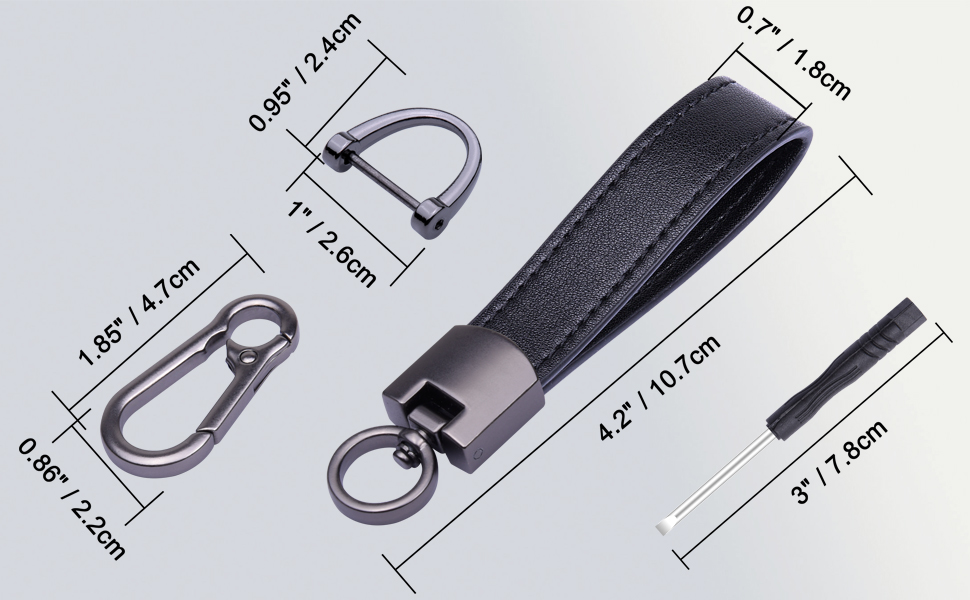 leather keychain for men