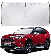 Magnelex Car Windshield Sunshade - Advanced Light-Blocking Protection, Foldable Sun Shade with Mi...