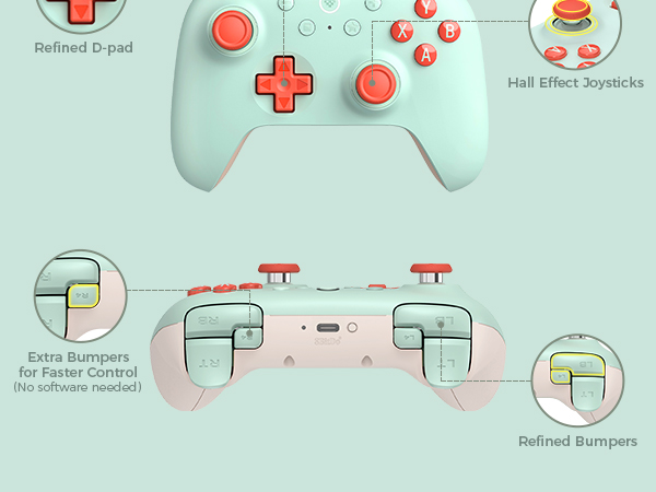 8Bitdo Ultimate 2C Wireless 2.4G Controller for Windows PC and Android