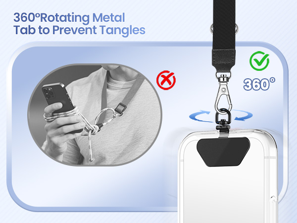 phone lanyard tab