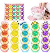 Bath Foot Bombs, 20 Pack Foot Soak with Bath Salt. Organic Natural Handmade Aroma Pure Essential ...