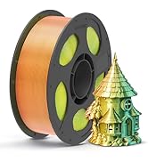 ANYCUBIC Silk Tri Color Pla Filament, 3-in-1 Chrome Coextrusion Color Change 3D Printer Filament ...