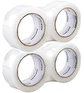 AUDTMWH Packing Tape Refills, Clear, Packaging Tape Heavy Duty Designed for Moving, Shipping and ...