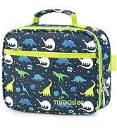 mibasies Kids Lunch Box for Girls and Boys Toddler Insulated Lunch Bag (Galaxy Dinosaur)