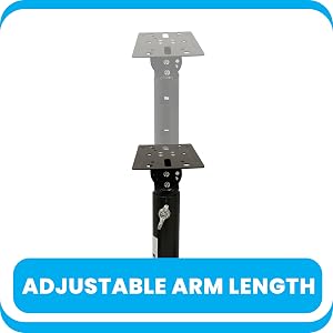speaker; wall; ceiling; mount; stand; bracket; adjustable; swivel; telescopic; arm; pyle; PSTNDC31