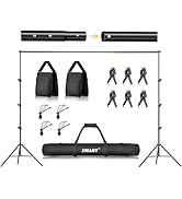 EMART Photo Backdrop Stand kit, 8.5 x 10 ft Back Drop Adjustable Frame for Photography, Photoshoo...