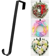 Wreath Door Hanger,12" Wreath Hangers for Front Door Décor,Easter Decorations,Ultra-thin Over the...
