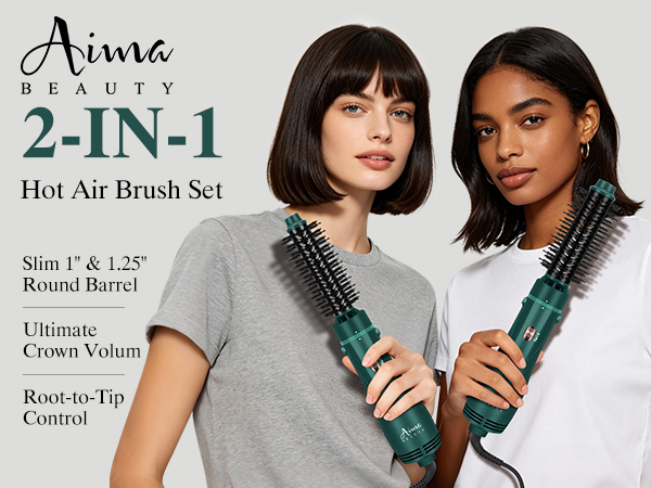 2 in 1 Hot Air Brush Set