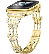 Musk-MSKR Compatible with Apple Watch band 38mm 40mm 41mm 42mm 44mm 45mm 49mm, girls jewelry meta...