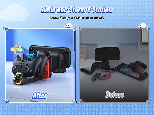 nintendo switch 2 pro controller charging dock