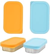 2PCs Silicone Can Lids for Season 4.37 oz Sardines Can | Wild Planet 4.37 oz Sardines Can, Rectan...