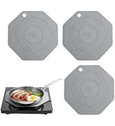 Silicone Induction Cooktop Mat (9.25inches) – Heat-Resistant & Scratch Protector for Magnetic Sto...