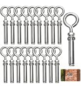 Goaste 20 Pack M8*106mm Expansion Concrete Eye Bolt, 304 Stainless Steel Wall Eyebolt Screws, Hea...