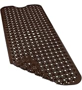 Linoows Bathtub and Shower Mats, 40x16 Inch Extra Large Non Slip Soft Bath Tub Mat with Suction C...