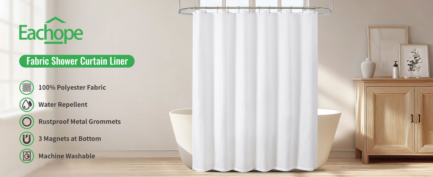 Fabric Shower Curtain Liner