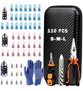 Tire Plug Kit, 110PCS Tire Repair Kit with Tire Plugs Screw Type in 3 Sizes | No Separate Glue or...