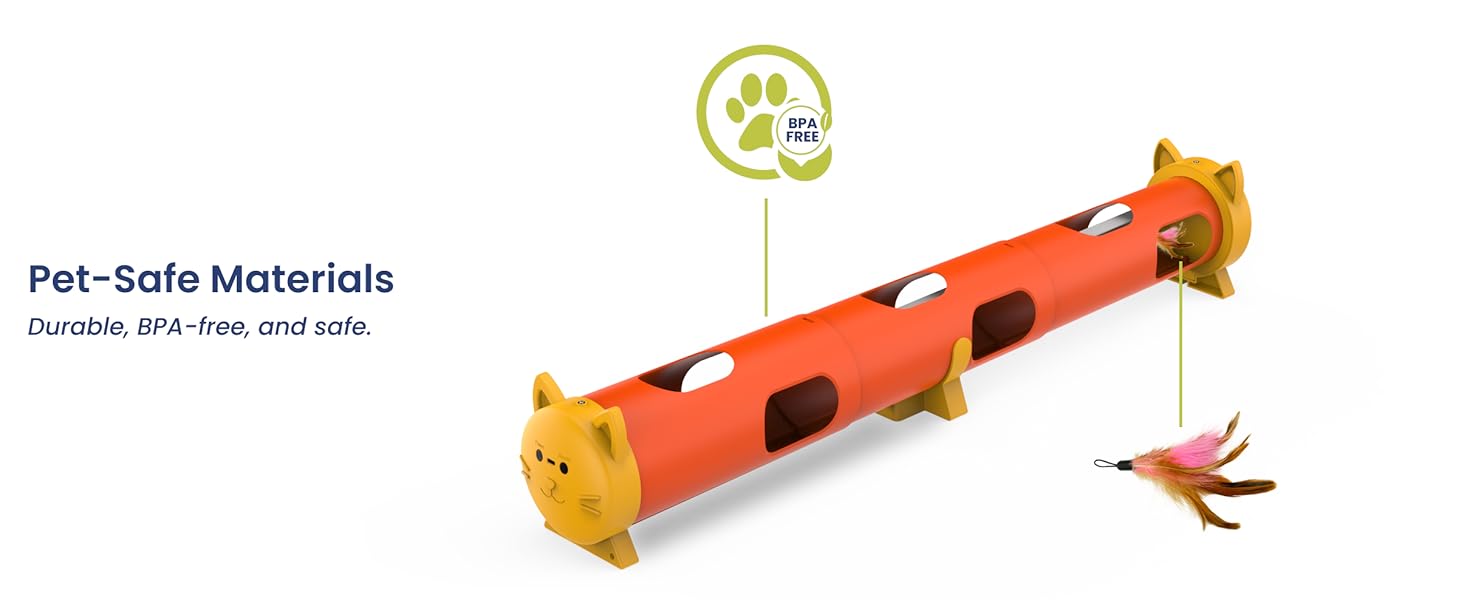 Durable BPA-free interactive cat toy