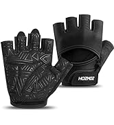 HOZMOZ Ventilated Weight Lifting Gloves, Thick Padded Gym Gloves for Women Men, Workout Gloves wi...