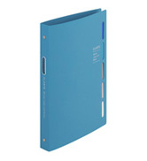 ring binder, 26-ring binder, B5 size, 5-tab dividers, loose leaf paper, blue