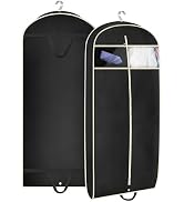 MISSLO 43" Gusseted Travel Garment Bag with Accessories Zipper Pocket Breathable Suit Garment Cov...