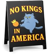 Funny Office Desk Decor for Women Coworkers No Kings In America Political Satire Home Desktop Sig...