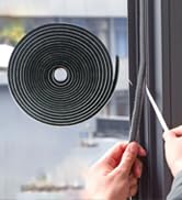 12M Brush Weather Stripping, Neat Pile Self Adhesive Seal Strip for Windows and Door, 9 * 5mm, Black