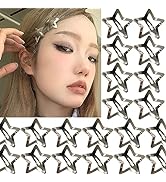 20 PCS 1.65" Star Hair Clips Snap Star Hair Accessories Non Slip Star Clips for Girls Women Y2K A...