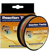 Reaction Tackle Lead Core Trolling Line - 12lb, 18lb, 27lb and 36lb Leadcore - Braided Fishing Li...
