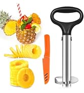 Cook Guy Hollow Handle Pineapple Corer and Slicer Set - Features Reinforced Stainless Steel Pinea...