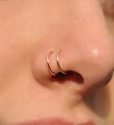 nose double hoop 625