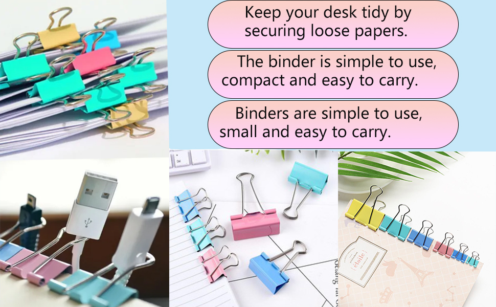 binder clips assorted sizes clips office supplies office clips assorted binder clips