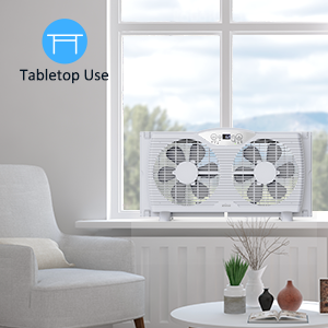 twin window fan reversible