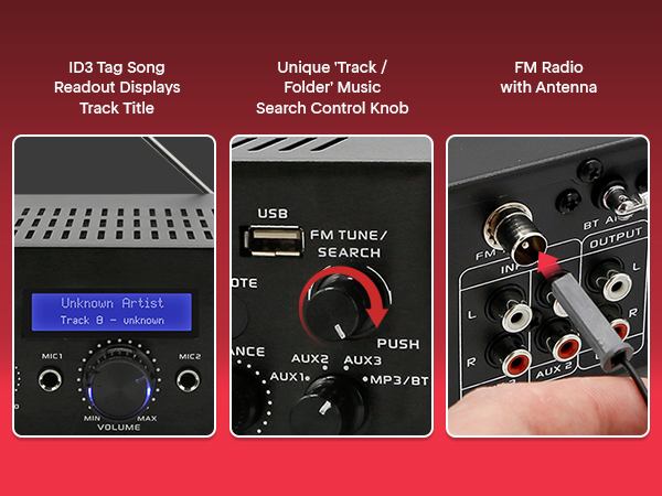 home theater audio stereo system components amplifier bluetooth receiver amp with amplificador