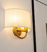 Jimubeam semicircle white fabric wall sconces
