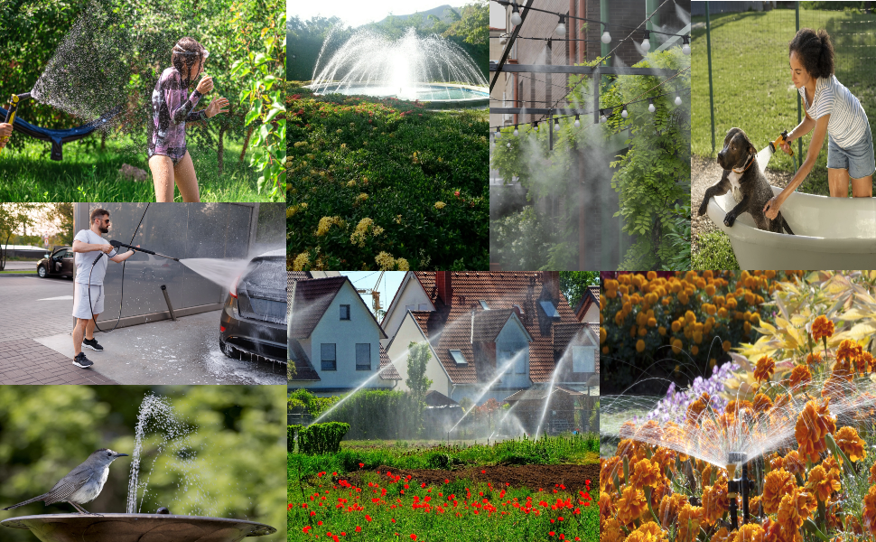 Multi-functional 2 Outlet Sprinkler Timer