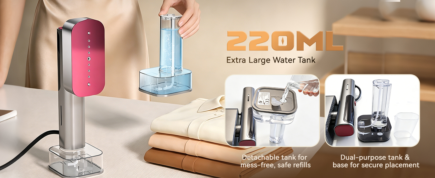 steamer & iron for clothes iron steamer large water tank travel steamer for clothes self-clean