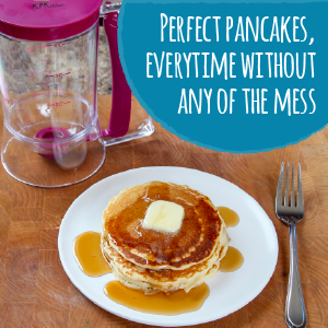 perfect pancakes anytime without the mess