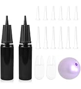 2-Pack Exercise Ball Pump Kit - Hand Air Pump with Plug Removers & Plugs - Ideal for Fitness Ball...