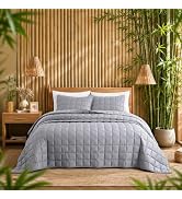 COZYXWORLD 100% Viscose Derived from Bamboo Comforter,Full/Queen Cooling Quilt Set,3-Piece All Se...
