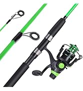 Sougayilang Catfish Fishing Rod and Reel Combo, 2-Piece Spinning Combo, Durable Graphite & Glass ...