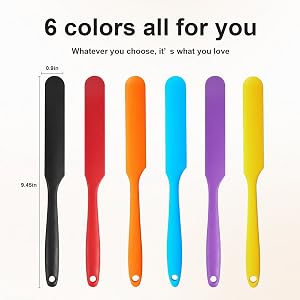 silicone jar spatula, skinny spatula, long handle spatula