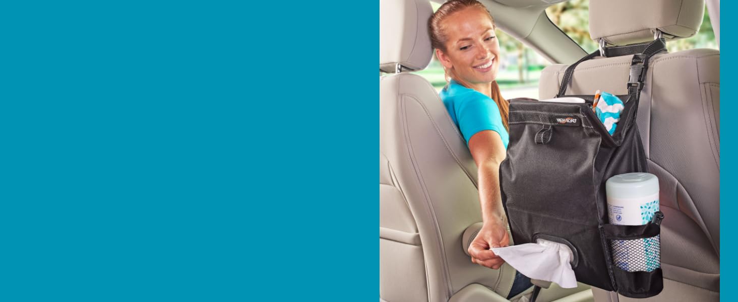 High Road PuffnStuff seatback trash and tissue organizer