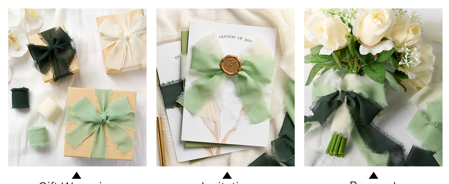 sage green ribbon