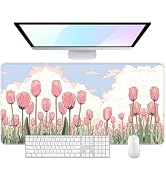 Desk Pad, 32" x 16" XXXL Extended Large Gaming Mouse Pad, Desktop Decor Desk Mat, Men Women Offic...