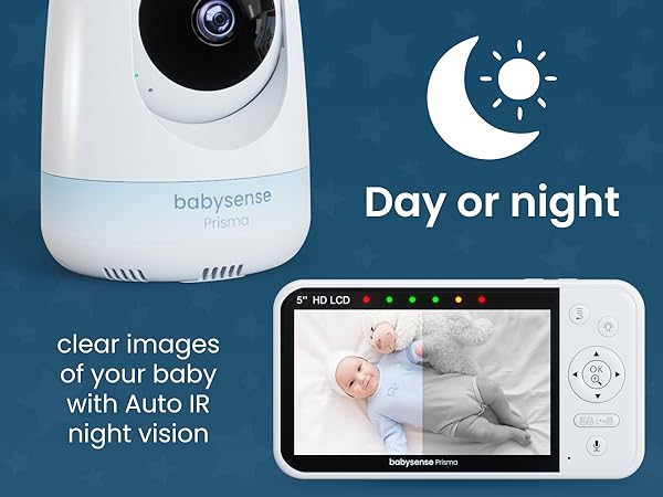 Babysense Prisma Video Baby Monitor IR Night vision