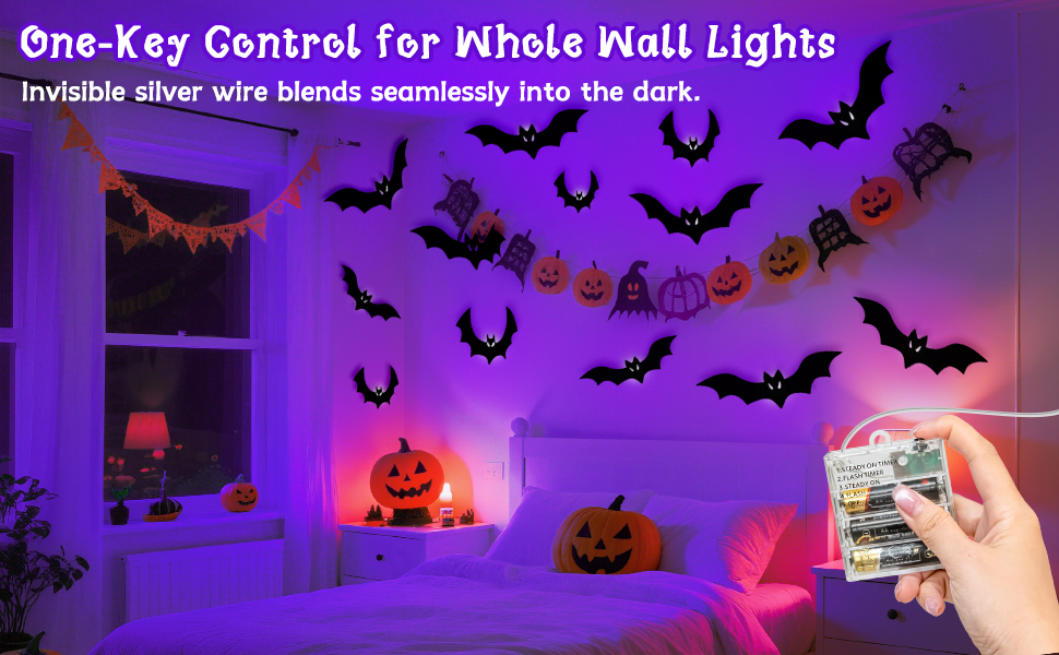 Halloween Bats Fairy Lights