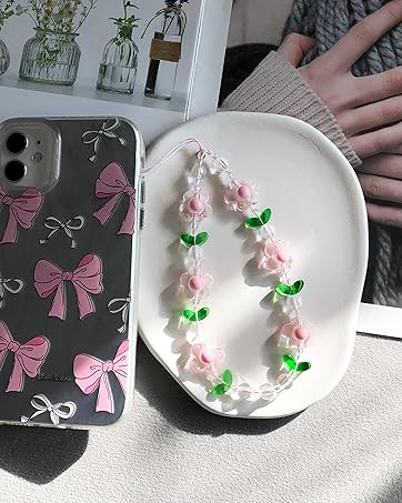 flower phone charm